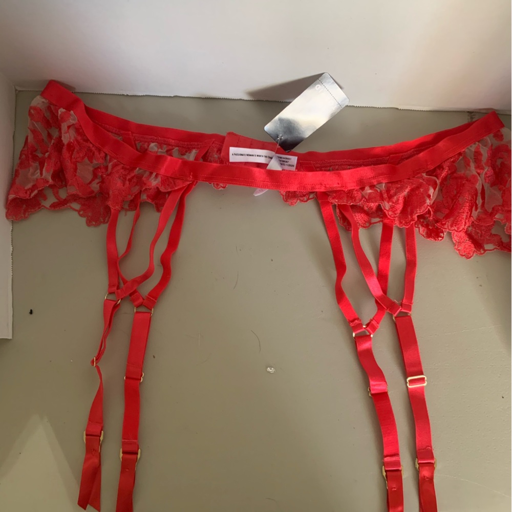 NWT Torrid garter belt- coral 3/4